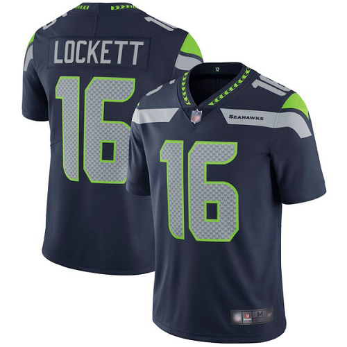 Seattle Seahawks Limited Navy Blue Men Tyler Lockett Home Jersey NFL Football 16 Vapor Untouchable